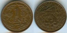 Нидерланды 1 цент 1937