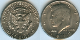 США 50 центов 1972 D