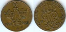 Швеция 2 Эре 1930