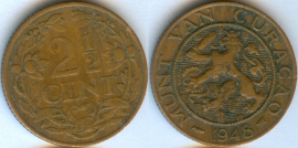 Нидерланды Кюрасао 2 1/2 цента 1948