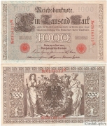 Германия 1000 Марок 1910 красная печать (старая цена 150р)