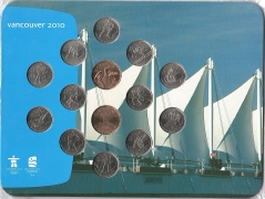 Набор - Канада 14 монет Ванкувер