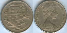 Австралия 20 центов 1968