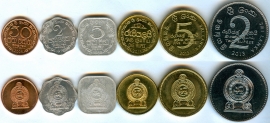 Набор - Шри-Ланка 6 монет (старая цена 250р)
