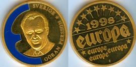 Жетон - Швеция 1998 Европа мировые лидеры