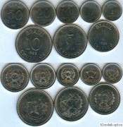 Набор - Бразилия 8 монет Звезды (старая цена 250р)