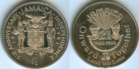 Ямайка 1 Доллар 1983 Независимость