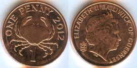 Гернси 1 пенни 2012 (старая цена 50р)
