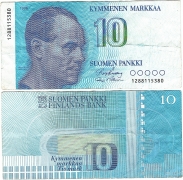 Финляндия 10 Марок 1986 (старая цена 350р)