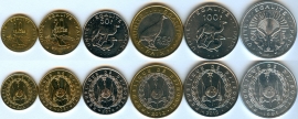 Набор - Джибути 6 монет