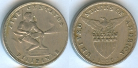 Филиппины 5 сентаво 1930