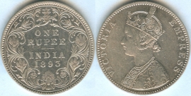 Индия 1 Рупия 1893