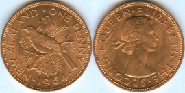 Новая Зеландия 1 пенни 1964 (старая цена 200р)