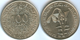 Западная Африка 100 Франков 1975