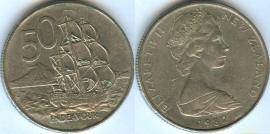Новая Зеландия 50 центов 1982