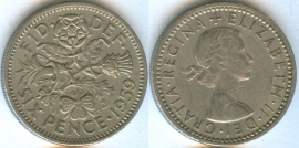 Великобритания 6 пенсов 1959