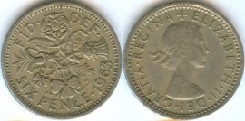 Великобритания 6 пенсов 1963