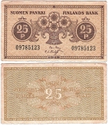 Финляндия 25 пенни 1918