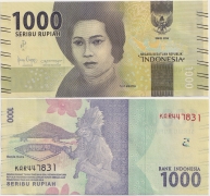 Индонезия 1000 Рупий 2016 Пресс (старая цена 30р)