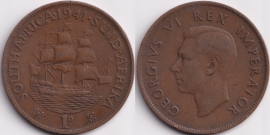 Южная Африка 1 пенни 1941