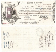 Испания вексель 1891
