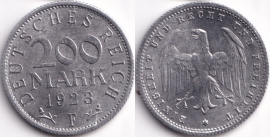 Германия 200 Марок 1923 F
