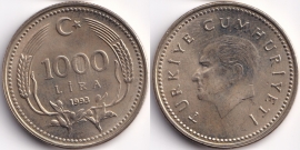 Турция 1000 Лир 1993