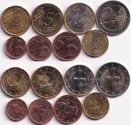 Набор - Евро Кипр 8 монет 2010
