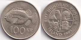 Исландия 100 Крон 1995