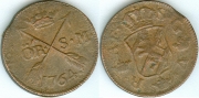 Швеция 2 Эре 1764