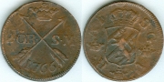 Швеция 2 Эре 1766