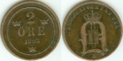 Швеция 2 Эре 1893