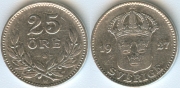 Швеция 25 Эре 1927