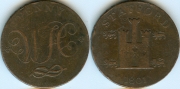 Великобритания Токен 1 пенни 1801