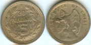 Чили 20 сентавос 1940