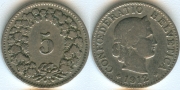 Швейцария 5 раппенов 1912