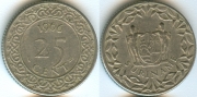 Суринам 25 центов 1966
