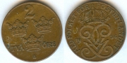 Швеция 2 Эре 1934