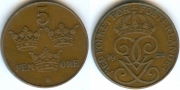 Швеция 5 Эре 1928