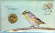 Тувалу 1 Доллар 2013 - Пардалот в конверте с маркой