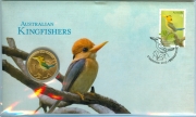 Тувалу 1 Доллар 2013 - Кингфишер в конверте с маркой