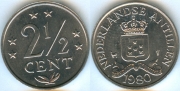 Нидерландские Антиллы 2 1/2 цента 1980