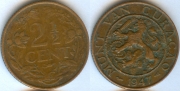 Нидерланды Кюрасао 2 1/2 цента 1947