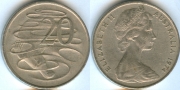 Австралия 20 центов 1974