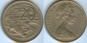Австралия 20 центов 1973