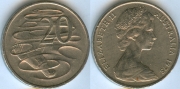 Австралия 20 центов 1975