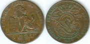 Бельгия 5 сантимов 1849