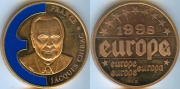 Жетон - Франция 1998 Европа мировые лидеры