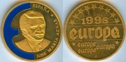 Жетон - Испания 1998 Европа мировые лидеры