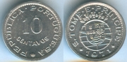 Сан-Томе и Принсипи 10 сентаво 1971 (старая цена 160р)